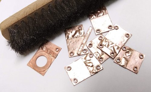 Judy Larson's Tool Tip - Soft Bristle Metal Brushes - , Tools For Wire Jewelry, Tools, Use a clean fine or ultra-fine 3M Scotch Brite pad