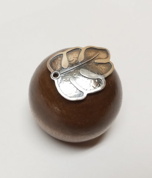 Judy Larson's Large Dapping Punches and Alternatives  - , Tools For Wire Jewelry, Dapping, Dapping Jewelry, Tools, , A wooden curtain rod ball 