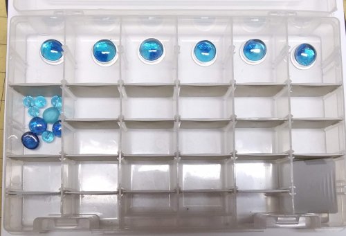 Judy Larson's Project Multiples - Glass Pebble Cabs - , General Education, , Keeping all the little extras