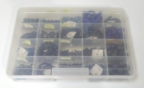 Judy Larson's Build Better Bead Storage - , Store Wire Jewelry, Beads, , Looking for the label color saves a lot of time.