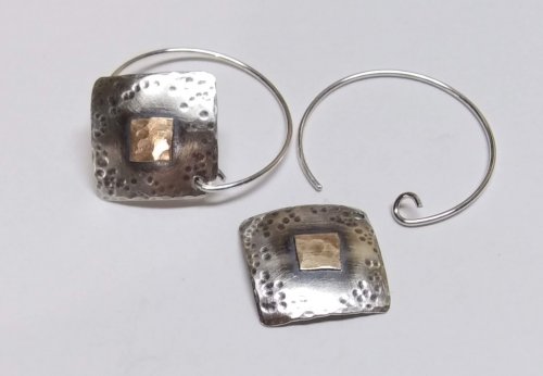 Judy Larson's Add a Touch of Gold - , Wire Jewelry Design, Design, I made a ton of silver and gold earrings