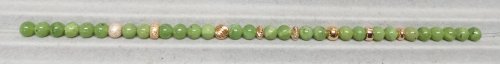 Judy Larson's Add a Touch of Gold - , Wire Jewelry Design, Design, Stringing the gold accent beads