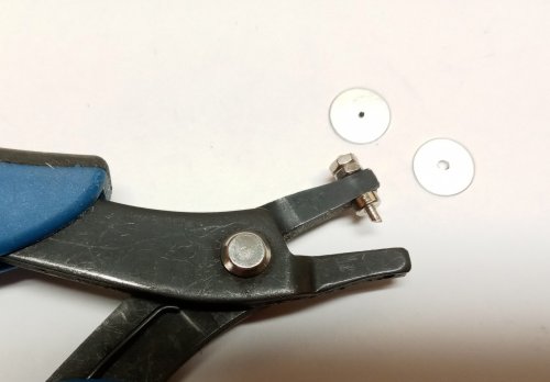 Judy Larson's Bead Cap Primer - Punch the holes:, Wire Jewelry Design, Dapping, Dapping Jewelry, Filing, Finishing, How To Punch Holes, Hole Punching, Punch A Hole, Mark the centers