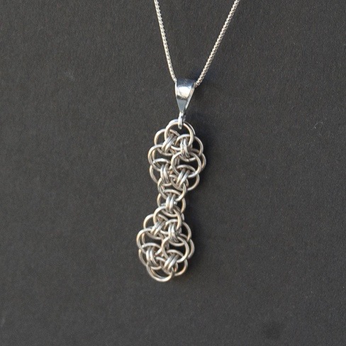 Judy Ellis's Top 5 Weaves for Chain Mail Beginners - , Chain Maille Jewelry, , helm chain pendant
