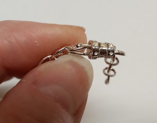 Judy Larson's Repurposing Sterling Cord End Findings - , Findings & Components, Toggles & Clasps, Earwire & Headpin, Butane Torch, Soldering, Solder, chain ends soldered inside the crimp