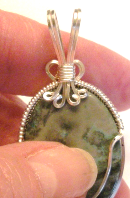 Judy Larson's Wire Wrapped Bail Finishing Options - , General Education, Wire Wrapping, Wrapping, Wire Wrapping Jewelry,  little loops on each end