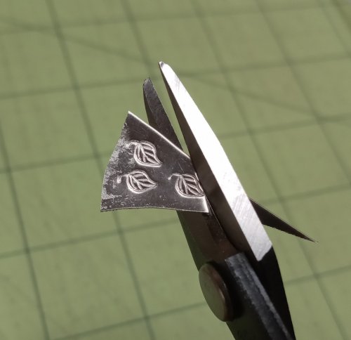 Judy Larson's Making Tiny Dapped Metal Leaves - , General Education, Cutting, Cutting Tool, Cutters, Dapping, Dapping Jewelry, Cut off the leaf stem