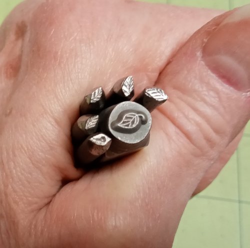 Judy Larson's Making Tiny Dapped Metal Leaves - , General Education, Cutting, Cutting Tool, Cutters, Dapping, Dapping Jewelry, smaller leaf stamps