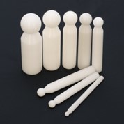 Judy Larson's Basic Round Well Wood Dapping Blocks - , Tools For Wire Jewelry, Tools, 8 Piece Nylon Punch Set