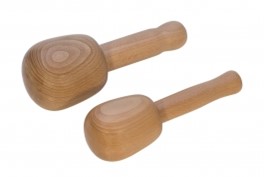 Judy Larson's Basic Round Well Wood Dapping Blocks - , Tools For Wire Jewelry, Tools, Jumbo Wood Dapping Punches