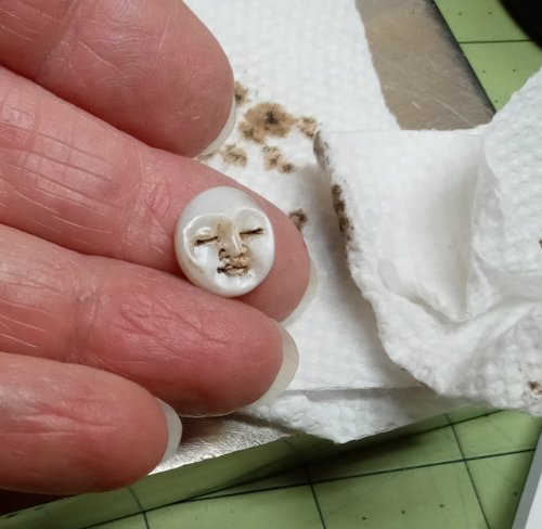 Judy Larson's Adding Depth to Carved Beads and Cabochons - , General Education, , Don't use soap and water to clean the piece