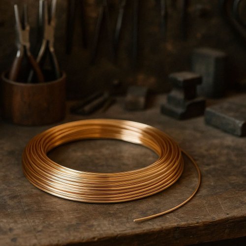 Judy Ellis's What Does 14-20 Gold Filled Mean - <h3>14/20 Gold Meaning: The Breakdown</h3>, General Education, , gold filled 14/20 wire on work bench