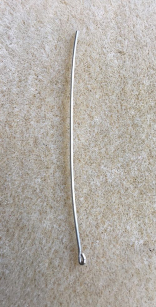 Denise Peck's Three Easy Headpins from Wire By Denise Peck - , Findings & Components, Toggles & Clasps, Earwire & Headpin, Weaving, Wire Weaving, Weaving Wire, use the tip of your round-nose pliers