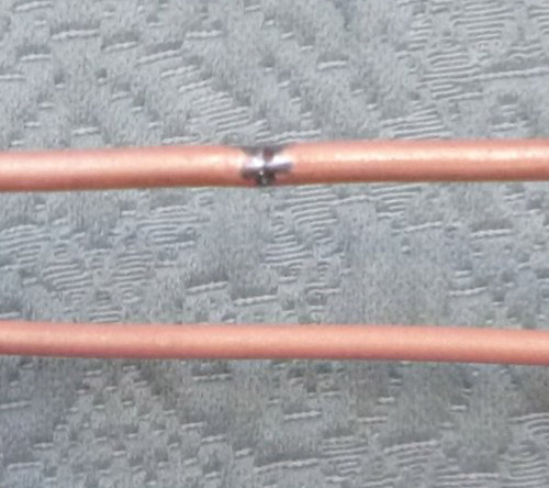 Judy Larson's Closed Jump Rings Soldering vs Fusing - , General Education, Jump Rings, Jump Ring, Making Jump Rings, example of silver showing during a demo