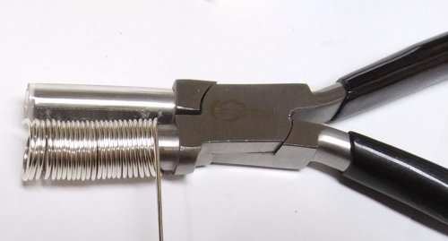 Judy Larson's Coiling Wire for Jump Rings - , General Education, Jump Rings, Jump Ring, Making Jump Rings, wire coiled on mandrel pliers