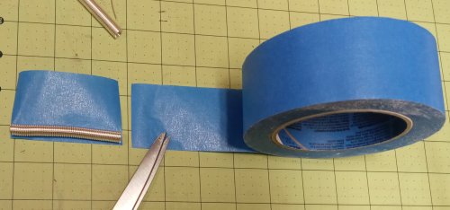 Judy Larson's Cutting Coils Into Jump Rings - , General Education, Jump Rings, Jump Ring, Making Jump Rings, cutting the painter's tape