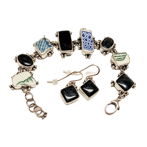 Judy Larson's Recycling Scrap Into Sheet Metal - , Metalwork, Stamping, Stamps, Butane Torch, Soldering, Solder, black bracelet