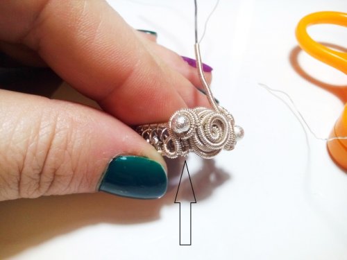 delilah's Make sure your jewelry does not scratch you - , Wire Jewelry Design, Wire Wrapping, Wrapping, Wire Wrapping Jewelry,  Sterling Silver wire finished 