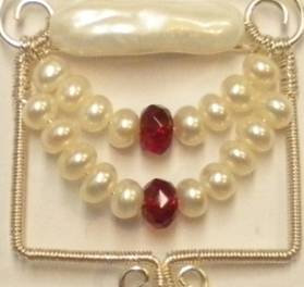 Woven Bail Donut Pendant