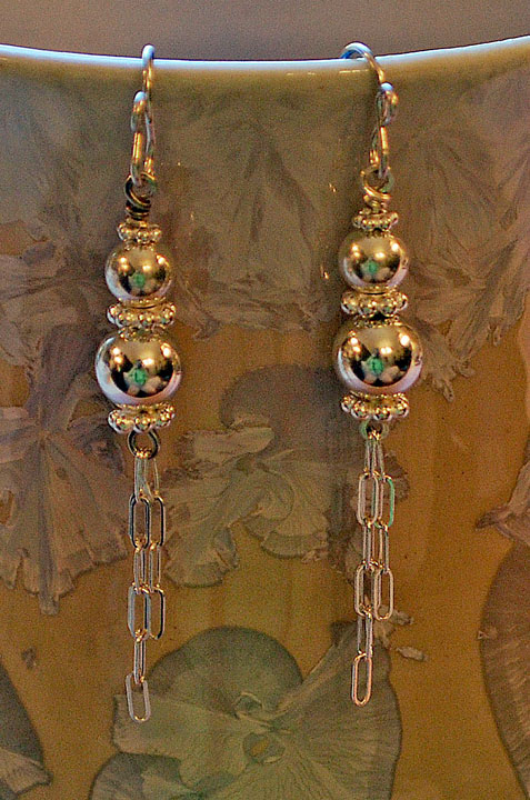 Ball and Chain Earrings