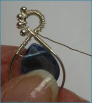 Beaded Briolette Pendant