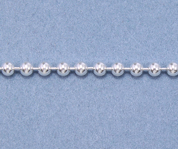 Sterling Silver Ball Chain 2mm - 10 Feet