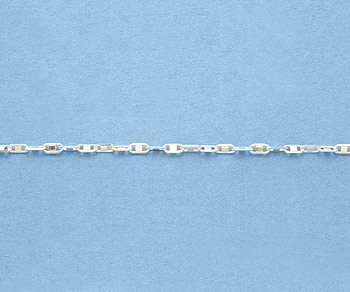 Sterling Silver Chain 2.1x4.5mm - 10 Feet
