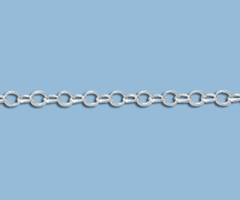 Sterling Silver Flat Cable Chain 2mm - 10 Feet