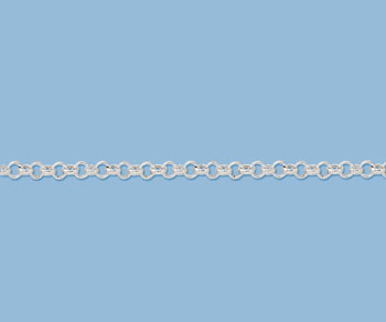 Sterling Silver Rolo Chain 4mm - 10 Feet