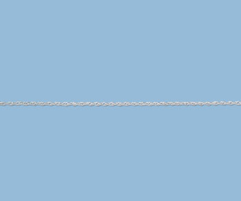 Sterling Silver Rope Chain 1.07mm - 10 Feet
