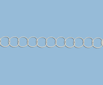 Sterling Silver Twisted Round Cable Chain 10mm - 10 Feet
