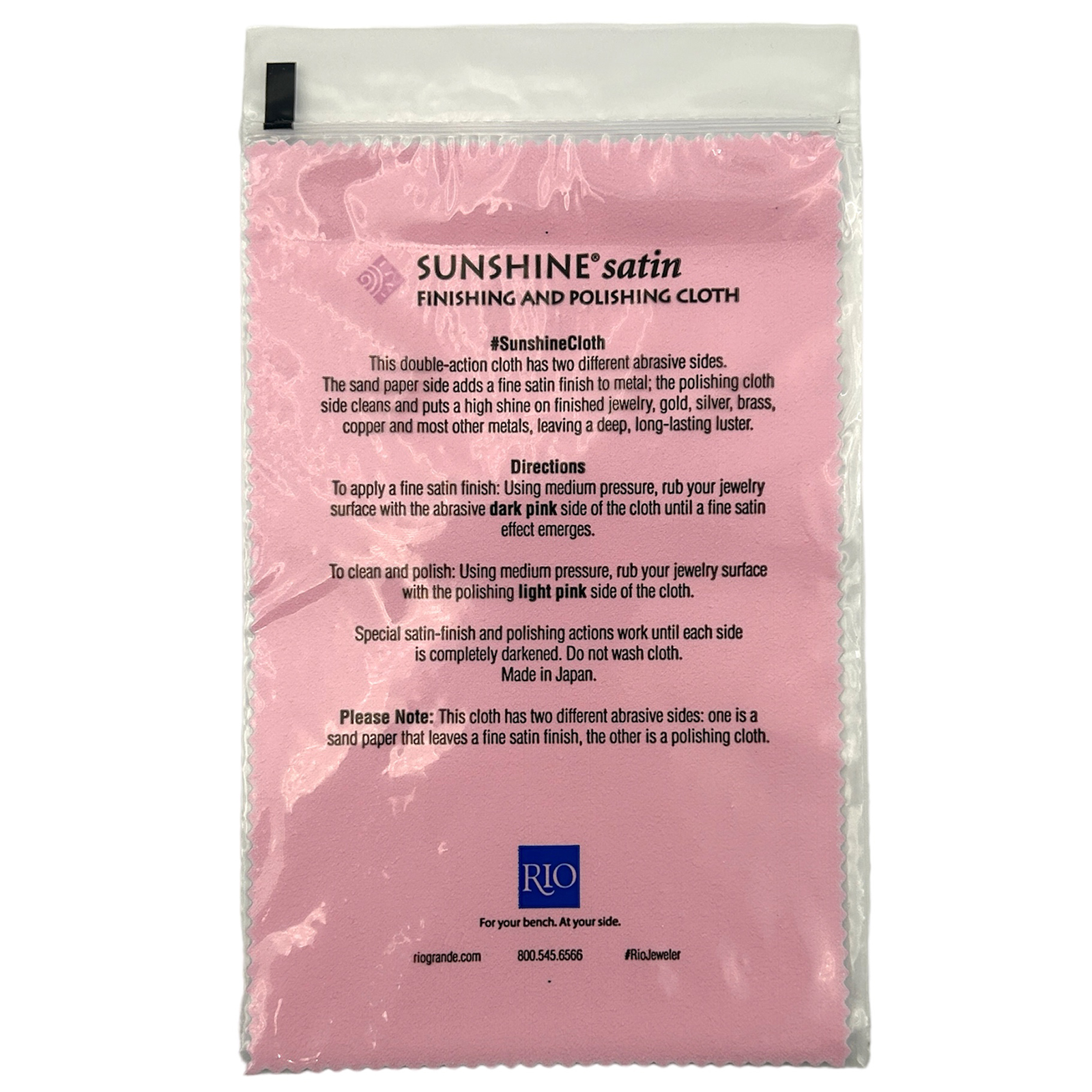 Sunshine Satin Polishing Cloth, Single Pack: Wire Jewelry