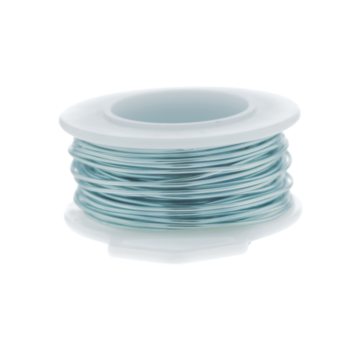 24 Gauge Round Silver Plated Baby Blue Copper Craft Wire - 30 ft ...