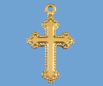 Gold Filled Charm Cross 9x15.5mm - Pack of 1