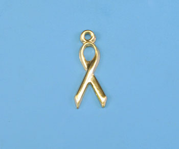 Gold Filled Charm Ribbon Stamp 6x12mm - Pack of 1