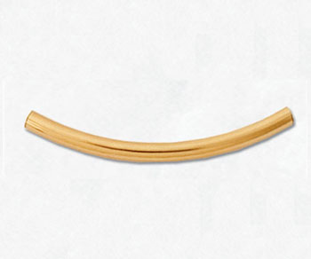 Gold Filled Curved Tube 2x30mm - Pack of 2