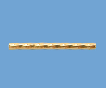 Gold Filled Straight Tube Twist 1.5x20mm - Pack of 5