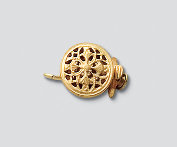 Gold Filled Clasp Filigree Round Small 10mm - Pack of 1