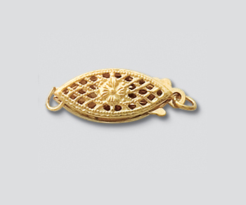 Gold Filled Fishhook Clasp Filigree 18x6.5mm - Pack of 1