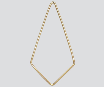 Gold Filled Link Kite Shape Closed 20x35mm - Pack of 1