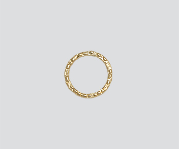 Gold Filled Textured Ring Closed 10mm - Pack of 1