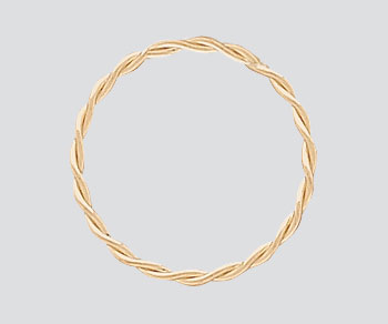 Gold Filled Twisted Link Closed Approx. 11.5mm - Pack of 2