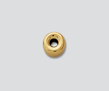 Gold Filled Bright Roundel 6mm - Pack of 5