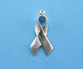 Sterling Silver Charm Ribbon 11x19 mm - Pack of 1