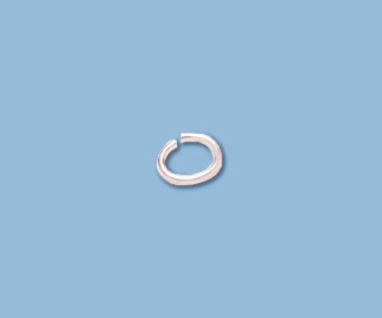 Sterling Silver Jump Ring (.025" 22ga) Oval 3x5mm - Pack of 10