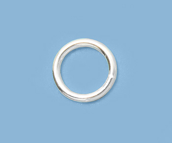 Sterling Silver Jump Ring Closed (.032) 20ga. 6mm - Pack of 10