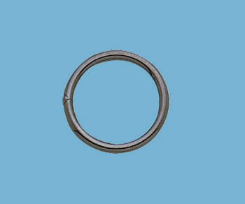 Sterling Silver Large Jump Ring Closed (Oxidized) 10mm - Pack of 6