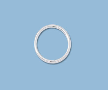 Sterling Silver Large Jump Ring Closed 10 mm - Pack of 6