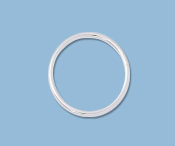 Sterling Silver Large Jump Ring Closed 14 mm - Pack of 2