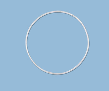 Sterling Silver Large Jump Ring Closed 40mm - Pack of 2